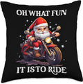 Bikergod Motorcycles Santa On Bike Oh What Fun It Is To Ride Pillow Case Design 3D Full Printed NABE263