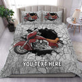 Bikergod Motorcycle Custom Name Bedding Set Cover Design 3D - NABJ132