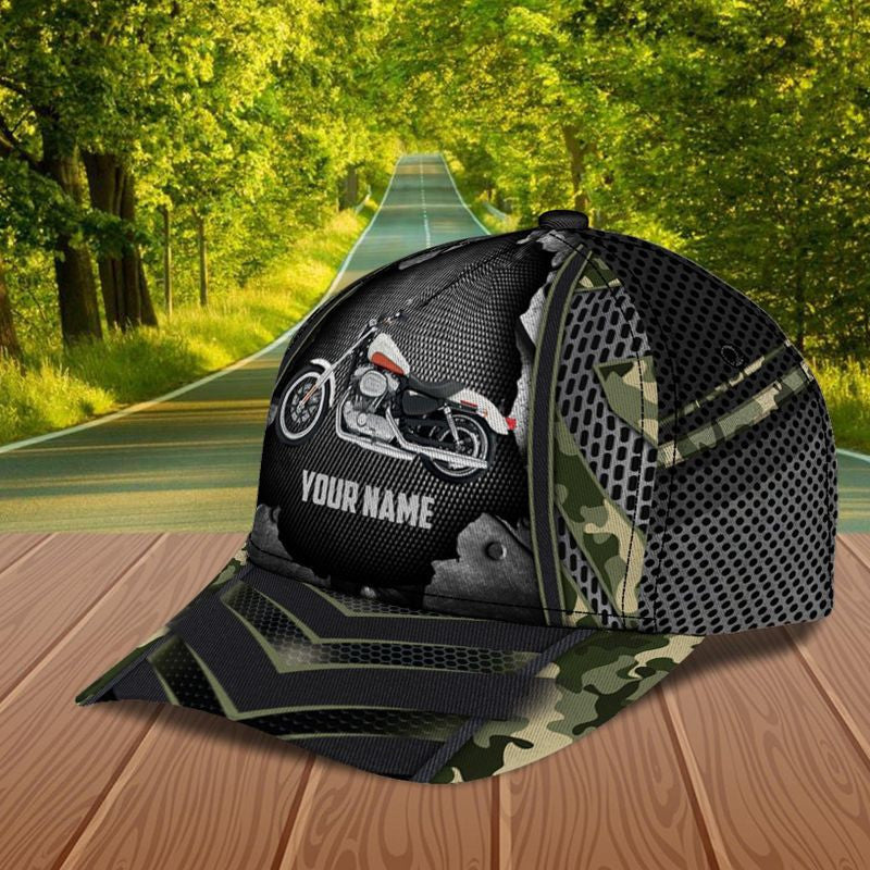 Bikergod Motorcycle Custom Name Classic Cap NABJ192