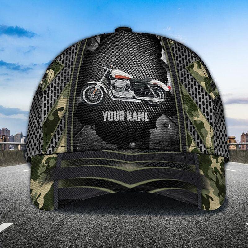 Bikergod Motorcycle Custom Name Classic Cap NABJ192