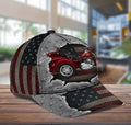 Bikergod Motorcycle American Flag Custom Name Classic Cap NABJ184