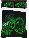 Bikergod Motorcycle Motorbike Bedding Set Cover Design 3D - NABL342
