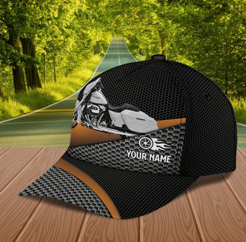 Bikergod Motorcycle Custom Name Classic Cap NABJ186