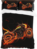 Bikergod Motorcycle Motorbike Bedding Set Cover Design 3D - NABL346