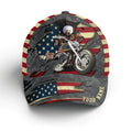 Bikergod Motorcycle Eagle Custom Name Classic Cap NMI242