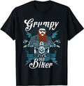 Bikergod Motorcycle Grumpy Old Biker T-shirt, Crew-neck Sweatshirt, Hoodie, Tank Top, V-neck T-shirt Design 2D Full Printed Sizes S - 5XL - NALA376