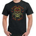 Bikergod Motorcycle Skull Biker Ride Fast Die Hard T-shirt, Crew-neck Sweatshirt, Hoodie, Tank Top, V-neck T-shirt Design 2D Full Printed Sizes S - 5XL - NALA101