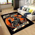 Bikergod Motorcycle Ride Loud Ride Proud Rug Home Floor Decor NALA155