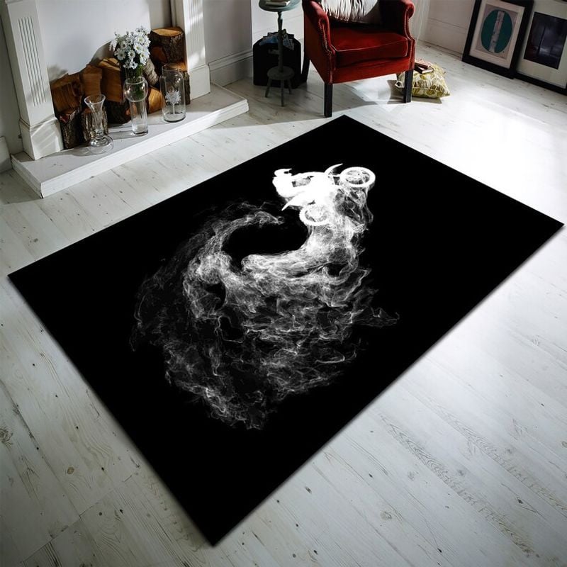 Bikergod Motorcycle Motocross Biker Rug Home Floor Decor NALA112