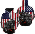Bikergod Motorcycle Biker USA Flag Custom Name  Hoodie Design 3D Full Printed Sizes S - 5XL - NMQE95B