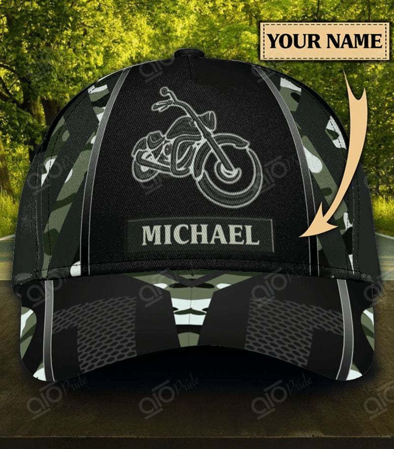 Bikergod Motorcycle Biker Custom Name Classic Cap NMAR172