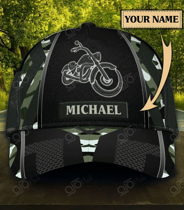 Bikergod Motorcycle Biker Custom Name Classic Cap NMAR172