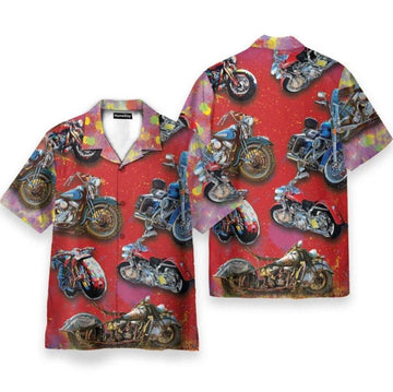 Bikergod Motorcycle COTTON Hawaii Shirt Design 3D Full Printed Sizes S - 5XL NMAR260