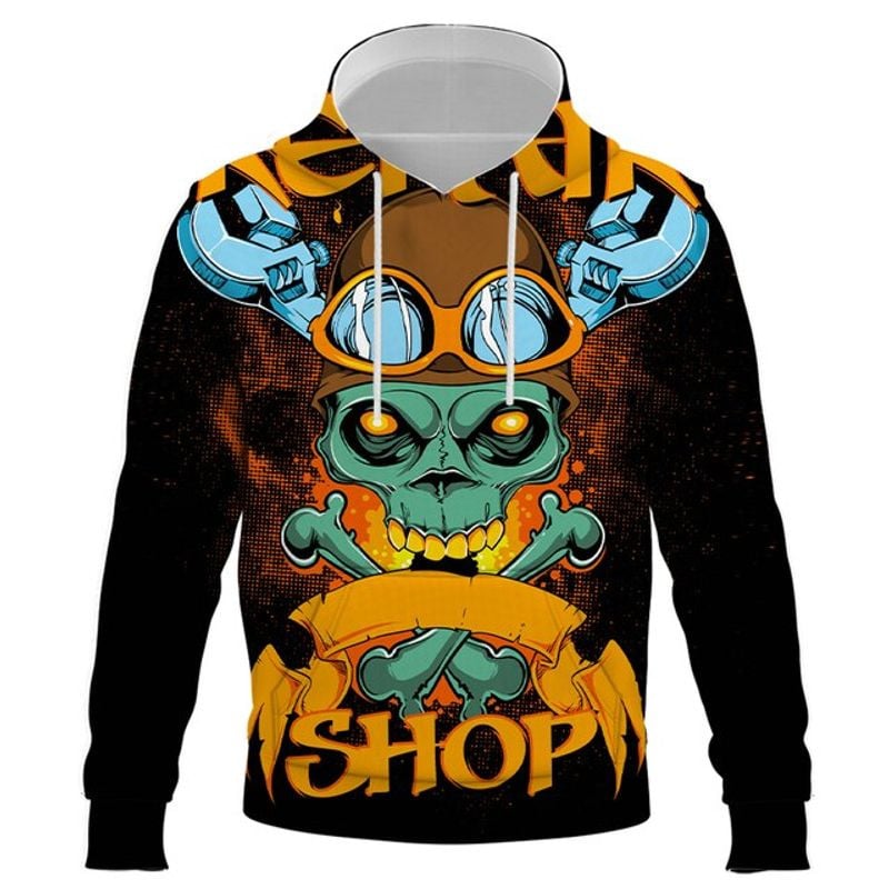 Bikergod Motorcycle Skull Riders  Hoodie Design 3D Full Printed Sizes S - 5XL - NAQA340