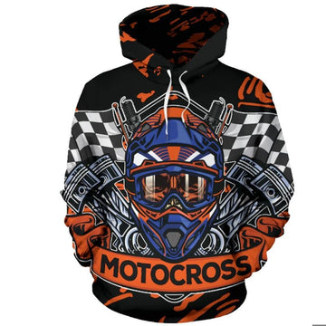 Bikergod Motorcycle Motocross  Hoodie Design 3D Full Printed Sizes S - 5XL - NAOA213