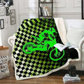Bikergod Motorcycle Motocross Dirt Bike Blanket NAOA340
