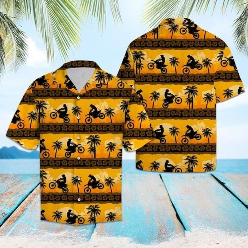 Bikergod Motorcycle Tropical Frangipani COTTON Hawaii Shirt Design 3D Full Printed Sizes S - 5XL NMAR267