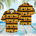 Bikergod Motorcycle Tropical Frangipani COTTON Hawaii Shirt Design 3D Full Printed Sizes S - 5XL NMAR267