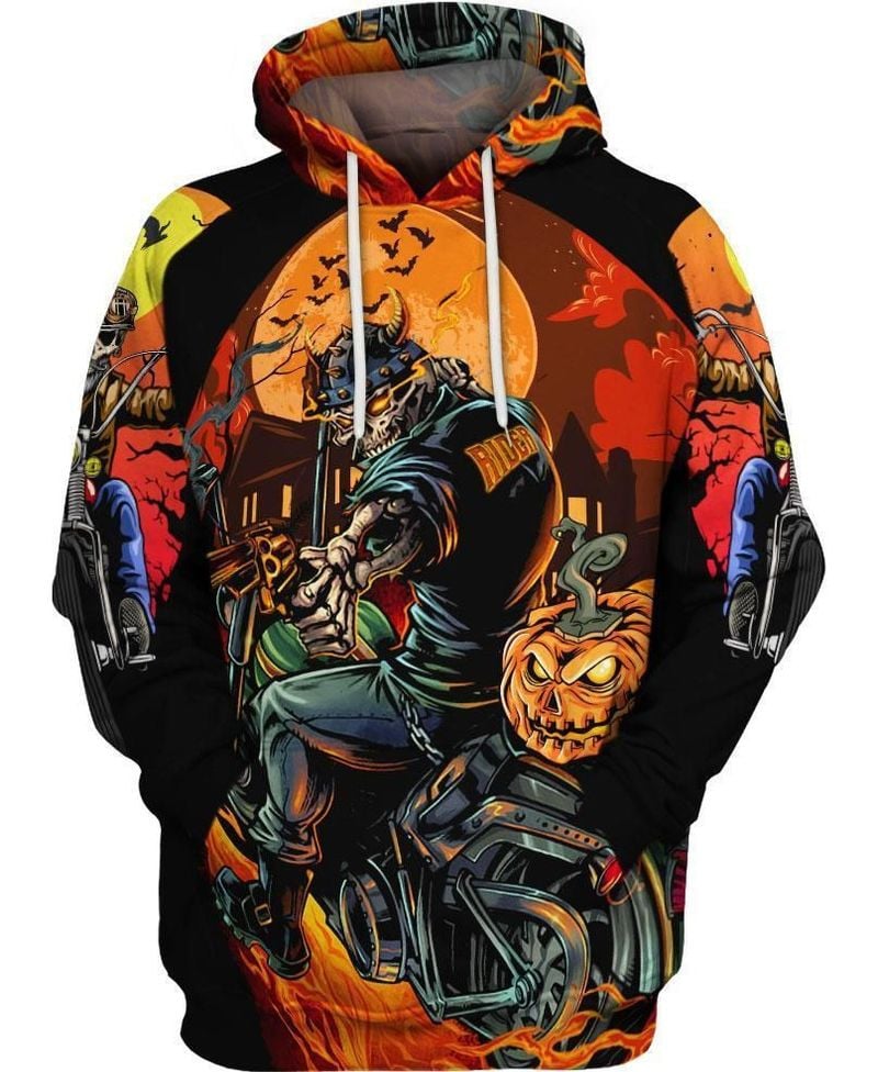 Bikergod Motorcycle Skull Biker  Hoodie Design 3D Full Printed Sizes S - 5XL - NAJA488K