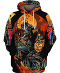 Bikergod Motorcycle Skull Biker  Hoodie Design 3D Full Printed Sizes S - 5XL - NAJA488K