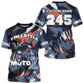 Bikergod Motorcycle Freestyle Moto X Custom Name And Number  T-shirt Design 3D Full Printed Sizes S - 5XL - NMTM340