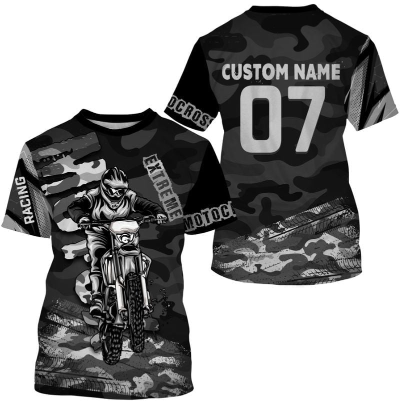 Bikergod Motorcycle Extreme Racing Custom Name And Number  T-shirt Design 3D Full Printed Sizes S - 5XL - NMQE84