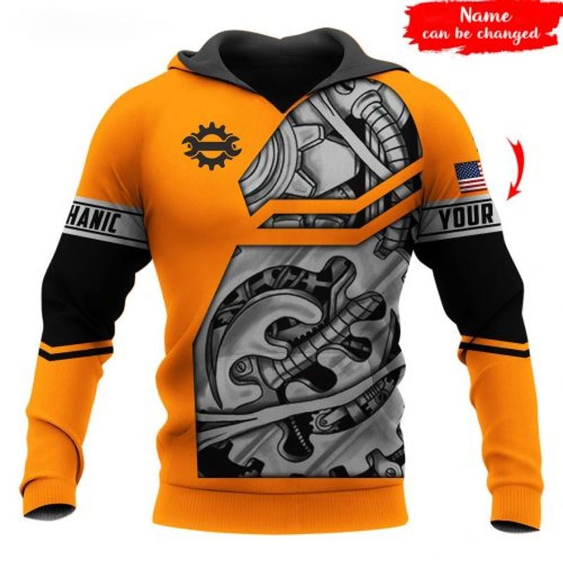 Bikergod Motorcycle Mechanic Custom Name  Hoodie Design 3D Full Printed Sizes S - 5XL - NAQA254