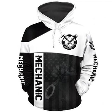 Bikergod Motorcycle Grungy Mechanic  Hoodie Design 3D Full Printed Sizes S - 5XL - NAQA256