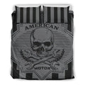 Bikergod Motorcycle AMERICAN MOTOR Bedding Set Cover Design 3D - NAOA360