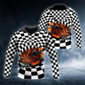 Bikergod Motorcycle Fire Ghost Skull Rider  Hoodie Design 3D Full Printed Sizes S - 5XL - NAQA215