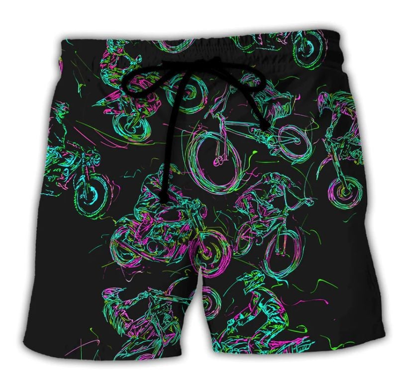 Bikergod Motorcycle Beach Shorts Sizes S - 5XL NALA167