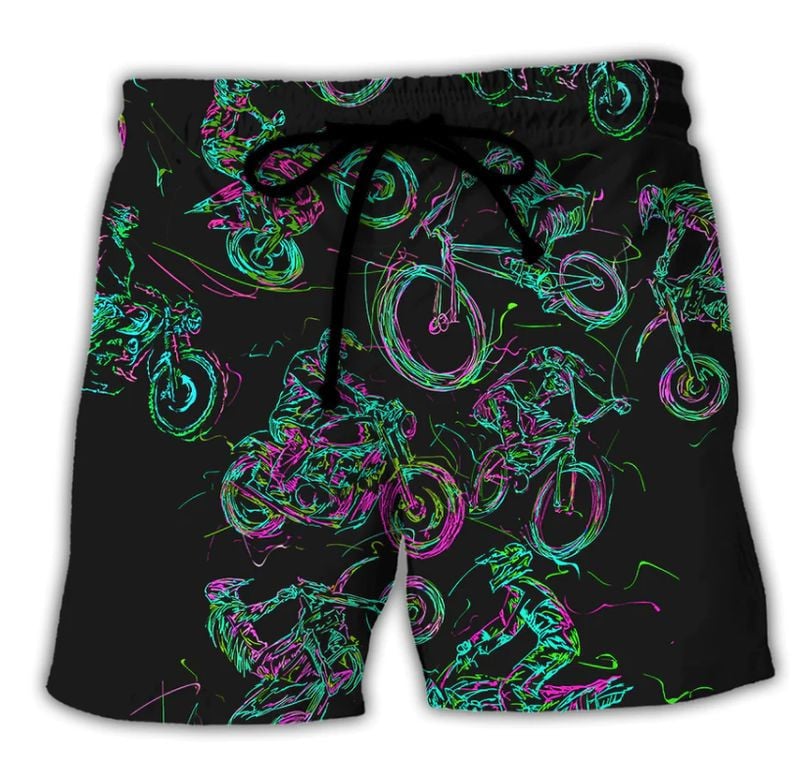 Bikergod Motorcycle Beach Shorts Sizes S - 5XL NALA167