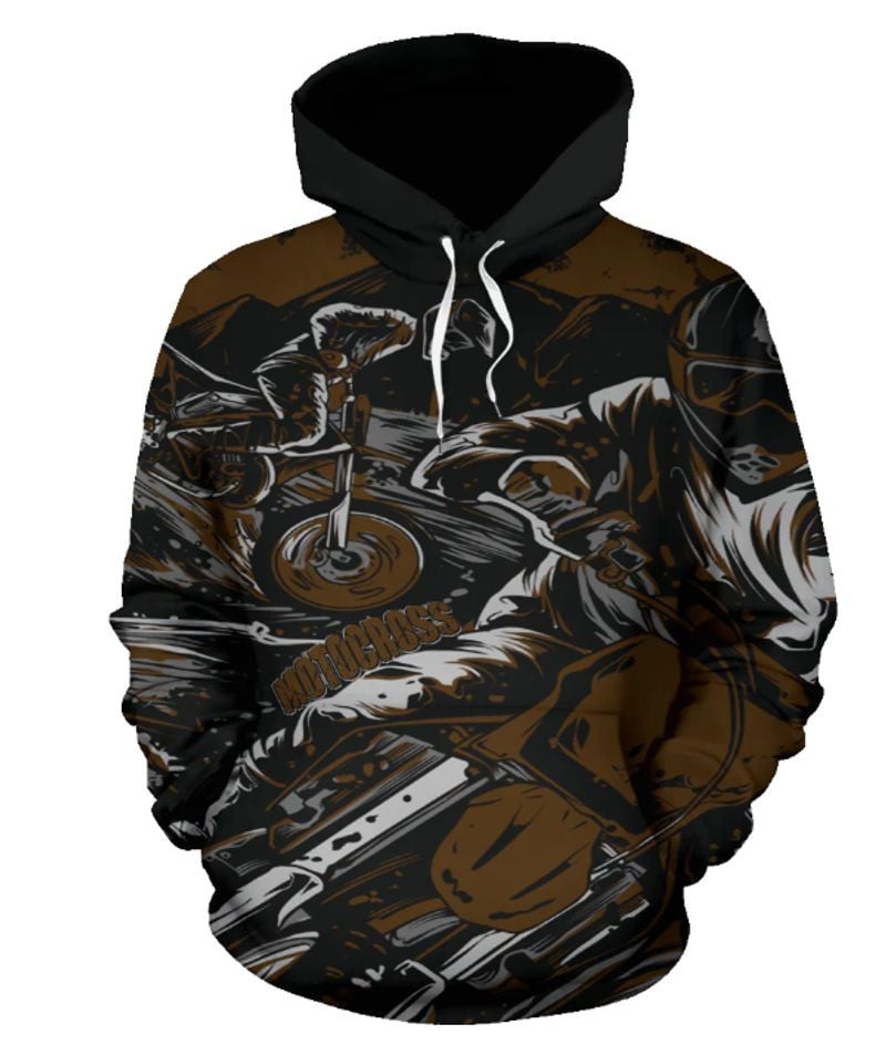 Bikergod Motorcycle Motocross  Hoodie Design 3D Full Printed Sizes S - 5XL - NAOA212