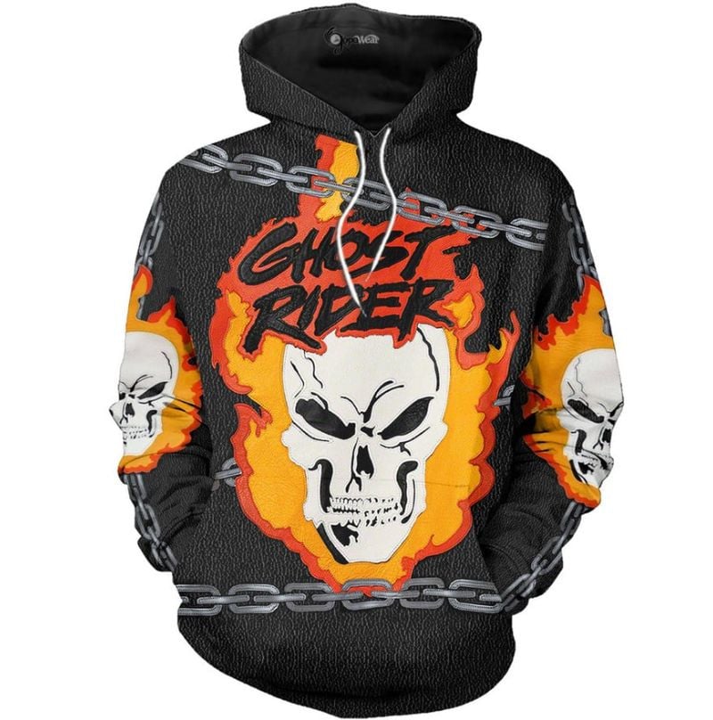 Bikergod Motorcycle Ghost Rider  Hoodie Design 3D Full Printed Sizes S - 5XL - NAJA454K