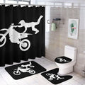 Bikergod Motorcycle Bike Motocross Dirt Bike Bathroom Decor Set NAQA300