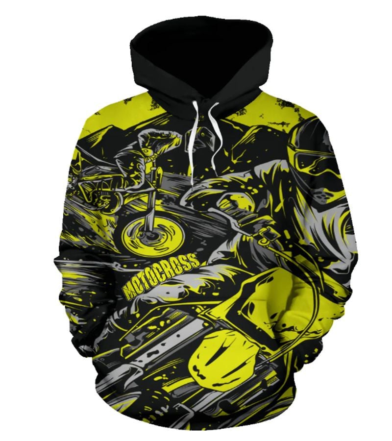 Bikergod Motorcycle Motocross  Hoodie Design 3D Full Printed Sizes S - 5XL - NAOA207