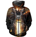 Bikergod Motorcycle  Zip Hoodie Design 3D Full Printed Sizes S - 5XL - NMAR261E