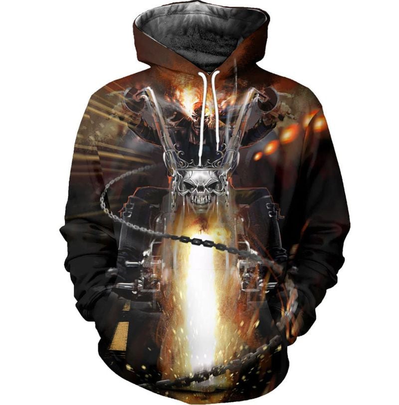 Bikergod Motorcycle  Hoodie Design 3D Full Printed Sizes S - 5XL - NMAR261D