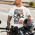 Bikergod Motorcycle god gifted me two titles biker and dad T-shirt, Crew-neck Sweatshirt, Hoodie, Tank Top, V-neck T-shirt Design 2D Full Printed Sizes S - 5XL - NAJA425