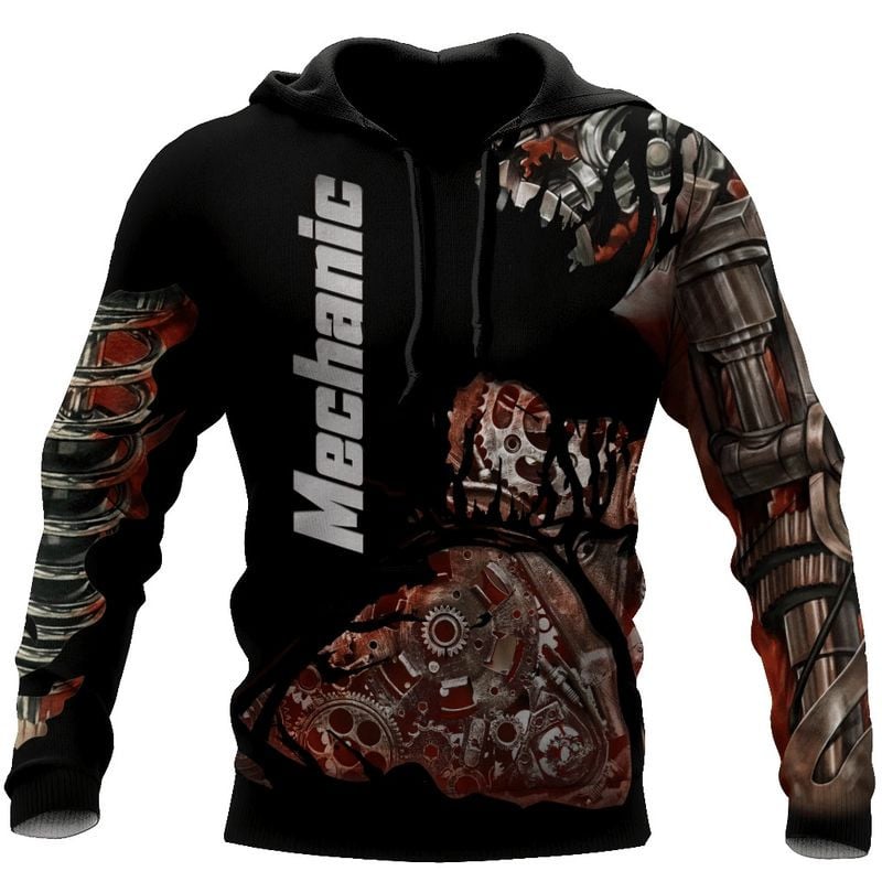 Bikergod Motorcycle Mechanic  Hoodie Design 3D Full Printed Sizes S - 5XL - NAQA243