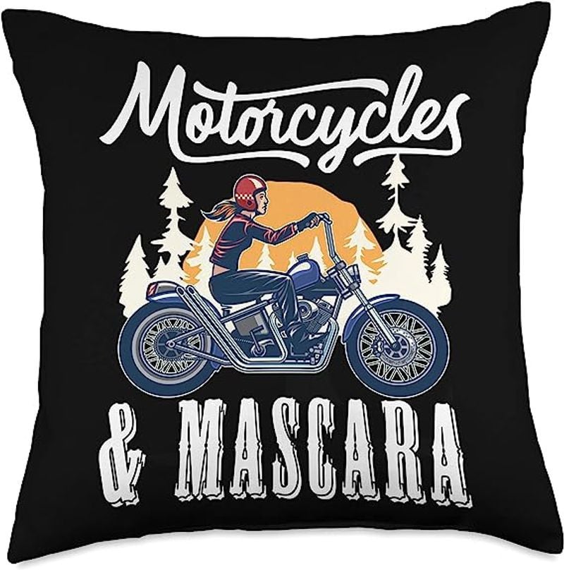 Bikergod Motorcycles and Mascara Pillow Case Design 3D Full Printed NAOA321