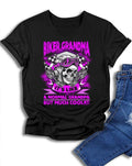 Bikergod Motorcycle Biker Grandma T-shirt, Crew-neck Sweatshirt, Hoodie, Tank Top, V-neck T-shirt Design 2D Full Printed Sizes S - 5XL - NAJA438