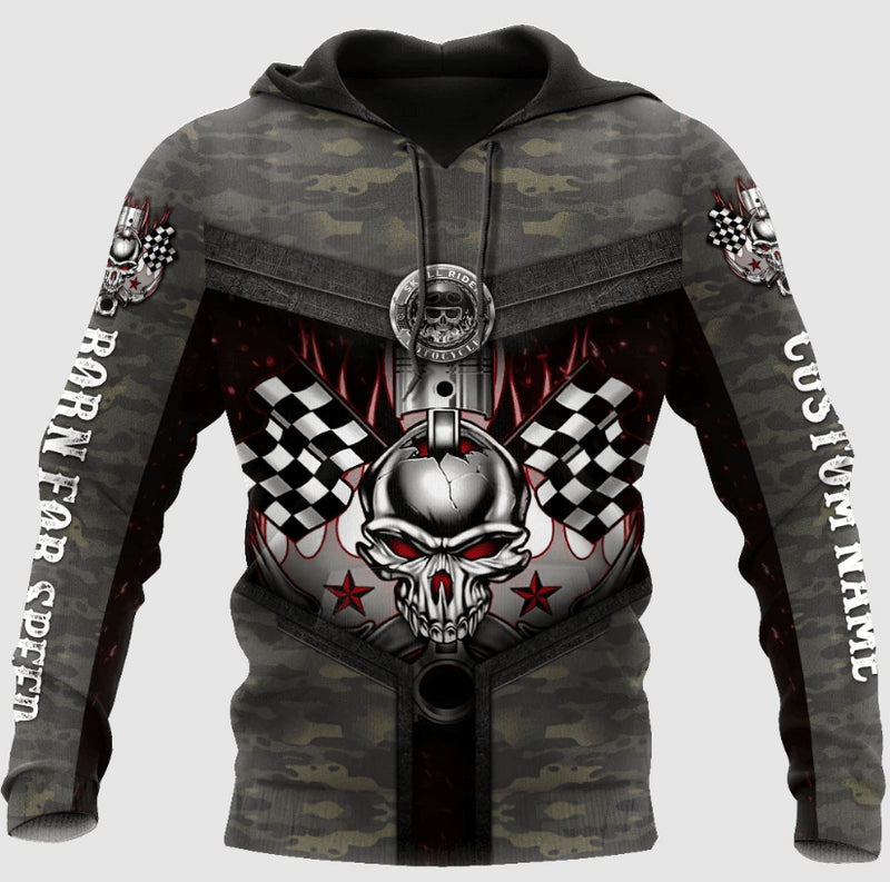 Bikergod Motorcycle Custom Name  Hoodie Design 3D Full Printed Sizes S - 5XL - NAOA377H