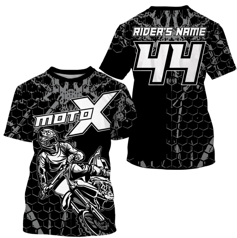 Bikergod Motorcycle Moto X Custom Name And Number  T-shirt Design 3D Full Printed Sizes S - 5XL - NMQE59