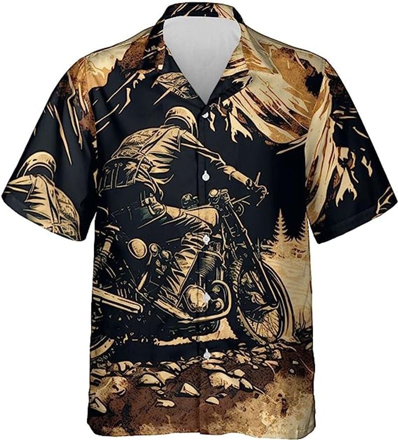 Bikergod Motorcycle Motocross COTTON Hawaii Shirt Design 3D Full Printed Sizes S - 5XL NAOA230