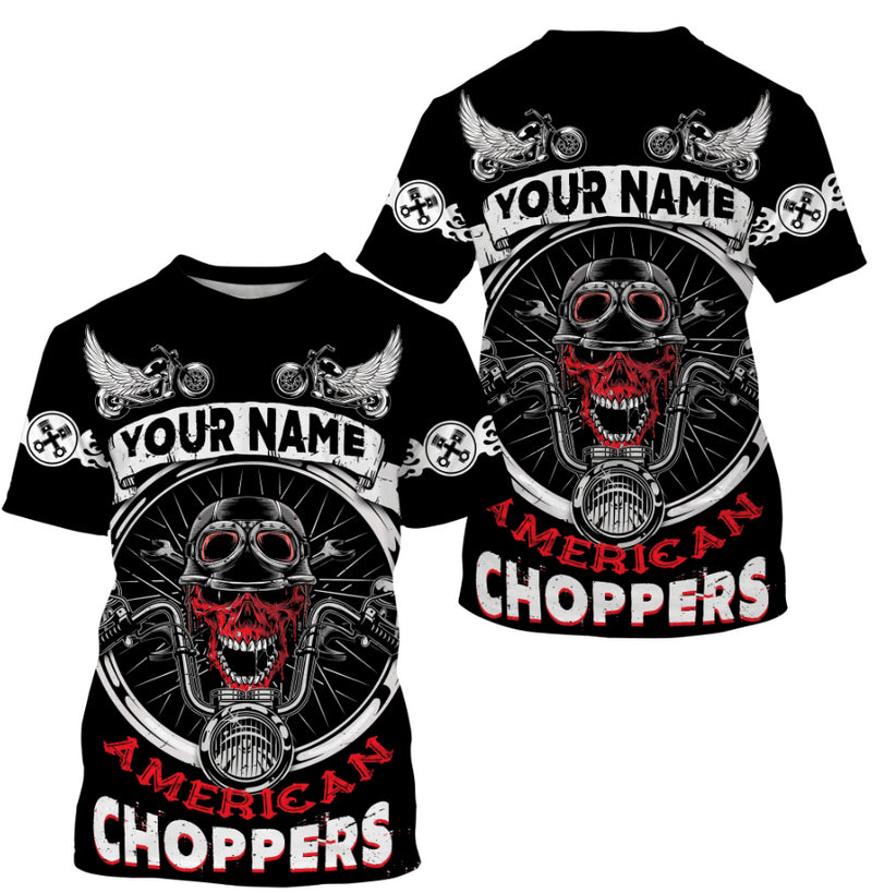 Bikergod Motorcycle American Choppers Custom Name  T-shirt Design 3D Full Printed Sizes S - 5XL - NMQE101A