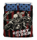 Bikergod Motorcycle GHOST RIDER Bedding Set Cover Design 3D - NAOA361