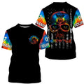 Bikergod Motorcycle Pride Month USA Flag Skull Badge Custom Name And Number  T-shirt Design 3D Full Printed Sizes S - 5XL - NMQE192