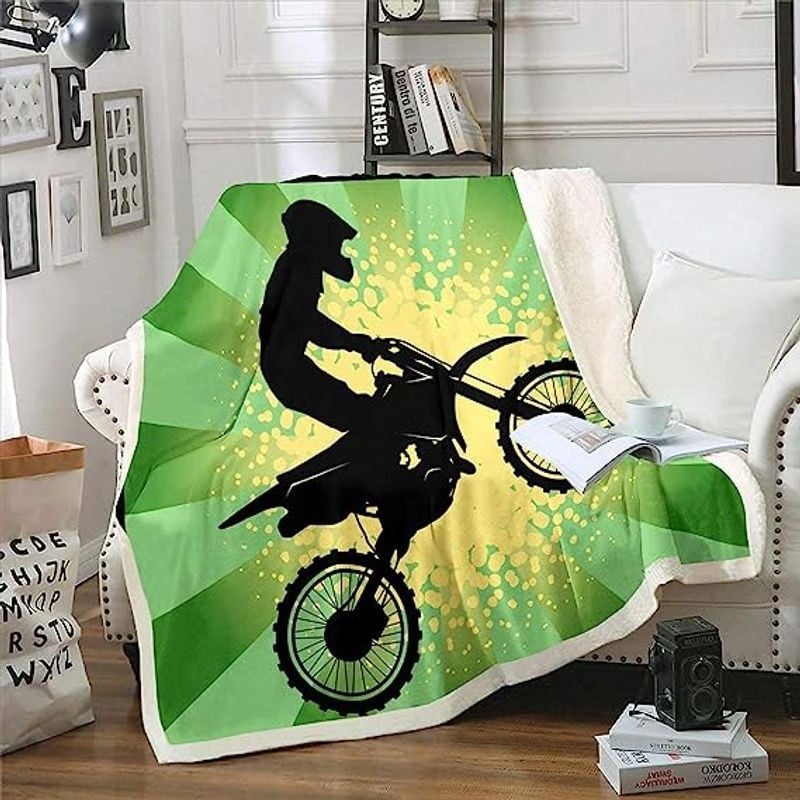 Bikergod Motorcycle Motocross Blanket NAOA336
