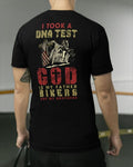 Bikergod Motorcycle I Took A DNA Test God Is My Father Bikers Are My Brothers T-shirt, Crew-neck Sweatshirt, Hoodie, Tank Top, V-neck T-shirt Design 2D Full Printed Sizes S - 5XL - NAJA431